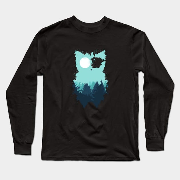 Winter Owl Long Sleeve T-Shirt by filiskun